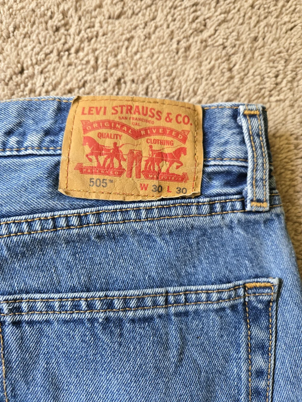 Levi's 505 Regular Fit Straight Jeans W30 L30